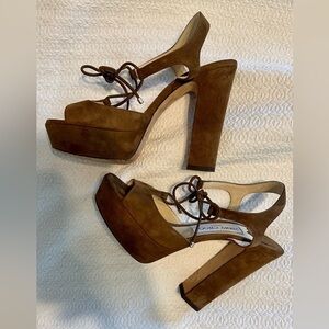 Jimmy Choo Brown Suede Platform size 36